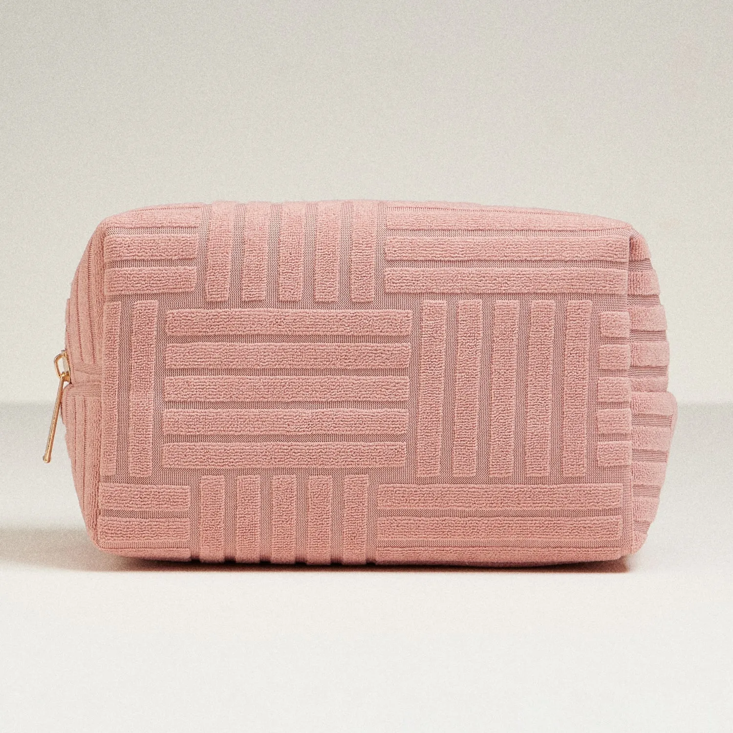 Luxe Terry fabric Travel Pouch -Medium