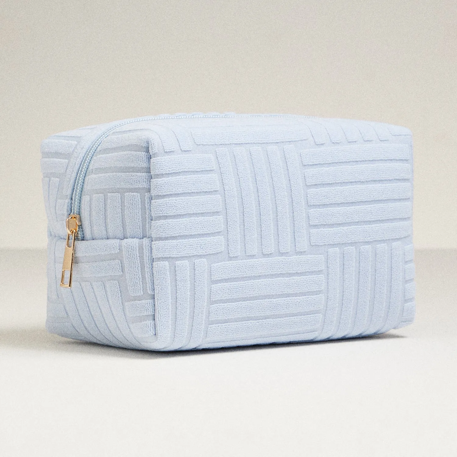 Luxe Terry fabric Travel Pouch -Medium
