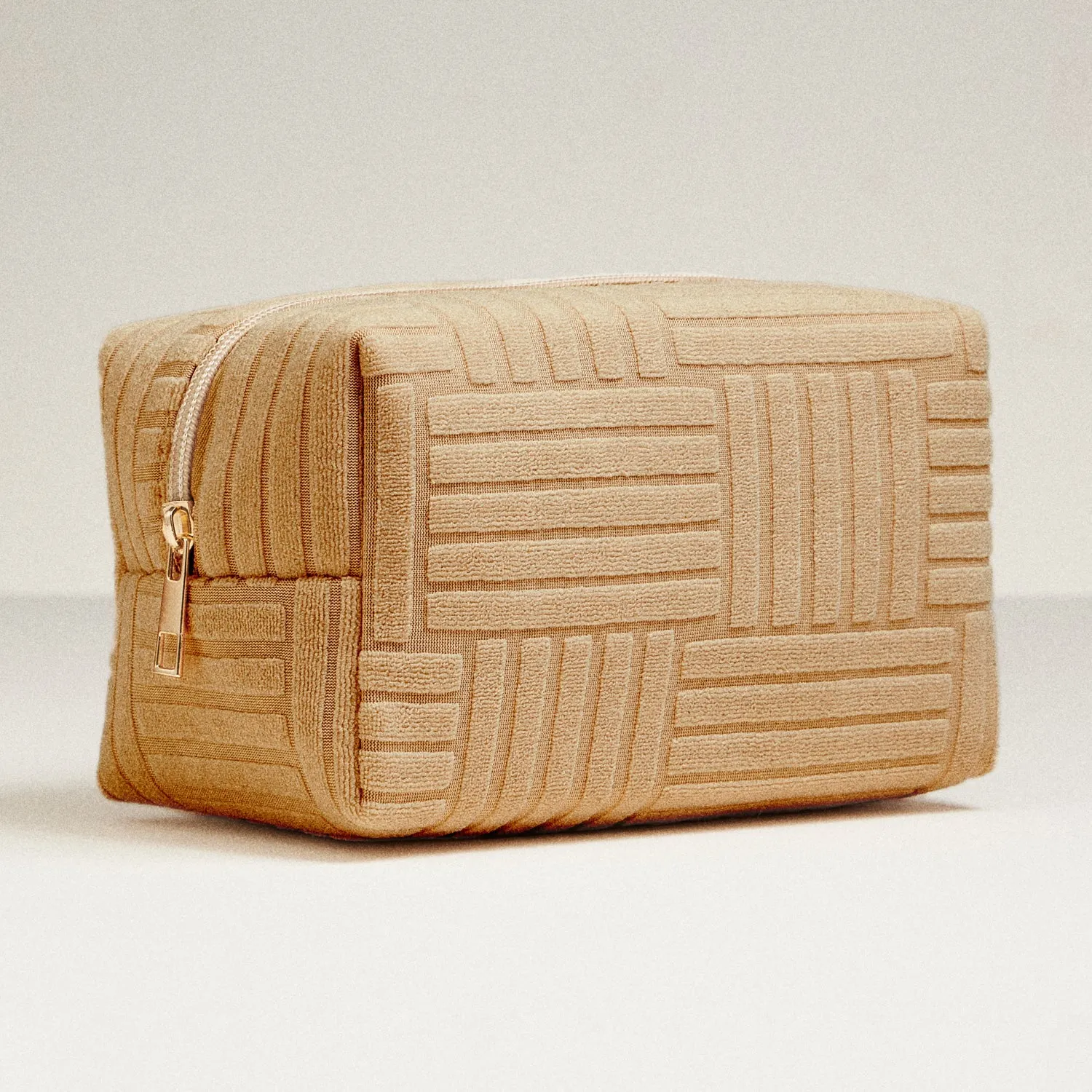 Luxe Terry fabric Travel Pouch -Medium