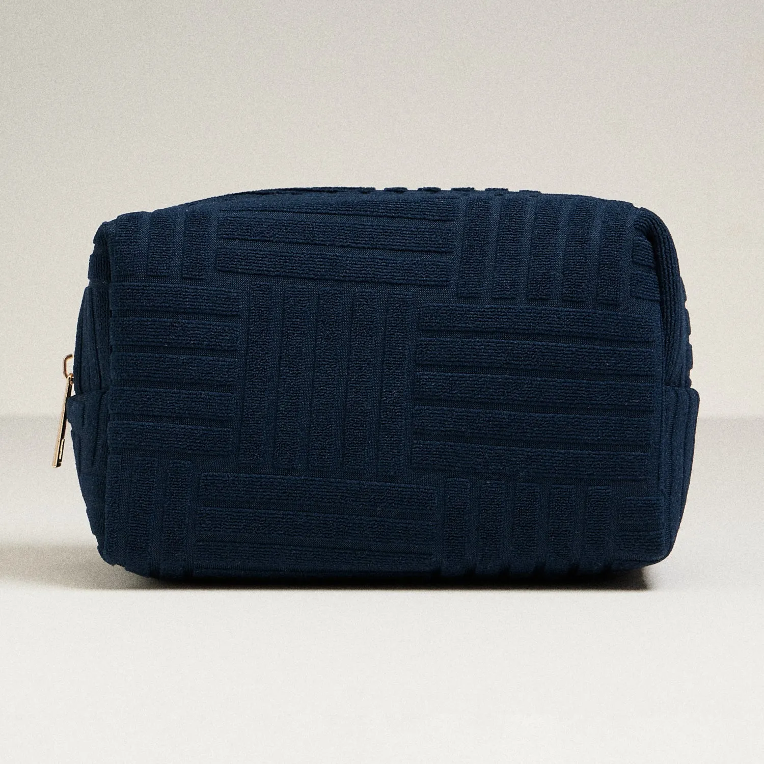 Luxe Terry fabric Travel Pouch -Medium