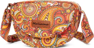 Malirona Women 's Durable Small Floral Crossbody Bag Canvas Messenger Handbag Multi Pocket Travel Satchel Purse