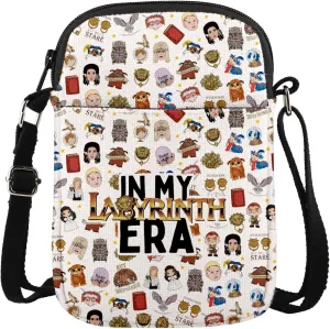 MAOFAED 1986 Retro Vintage Fantasy Movie Crossbody Bag, Movie Lover Gift (labyrin eraCB)