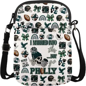 MAOFAED Football Team Crossbody Bag for Fan, Football Player Gift, Football Enthusiast Gift（gophi