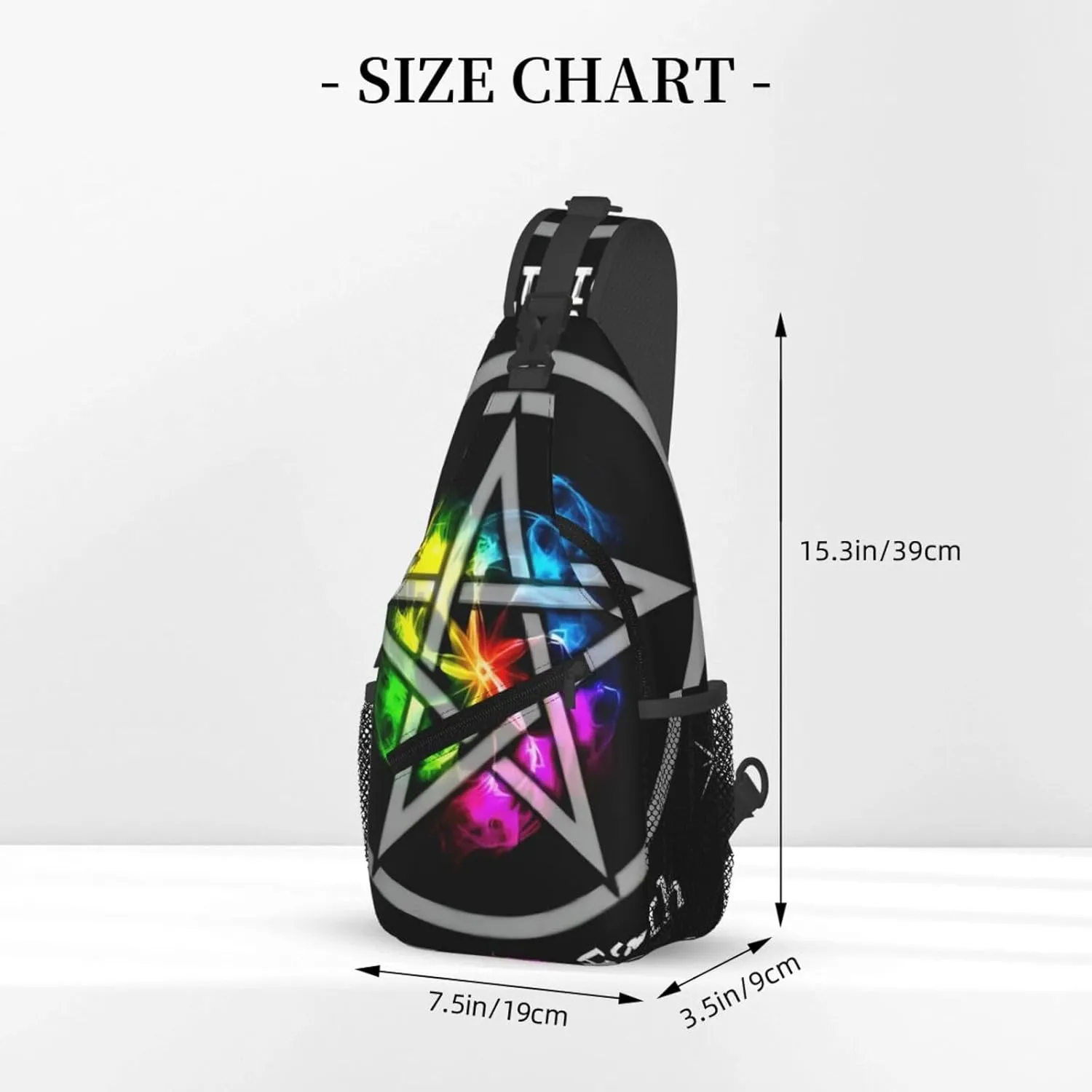 March Goddess Witchcraft Pagan Symbolcrossbody Bag, Adjustable Shoulder Strap Chest Bag, Sports Travel, Running, Leisure Waist Bag