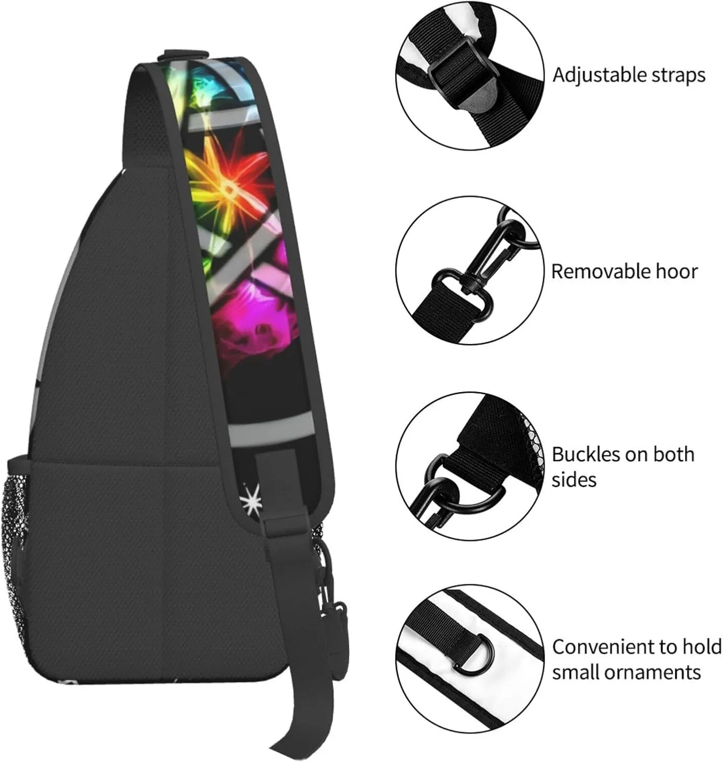 March Goddess Witchcraft Pagan Symbolcrossbody Bag, Adjustable Shoulder Strap Chest Bag, Sports Travel, Running, Leisure Waist Bag