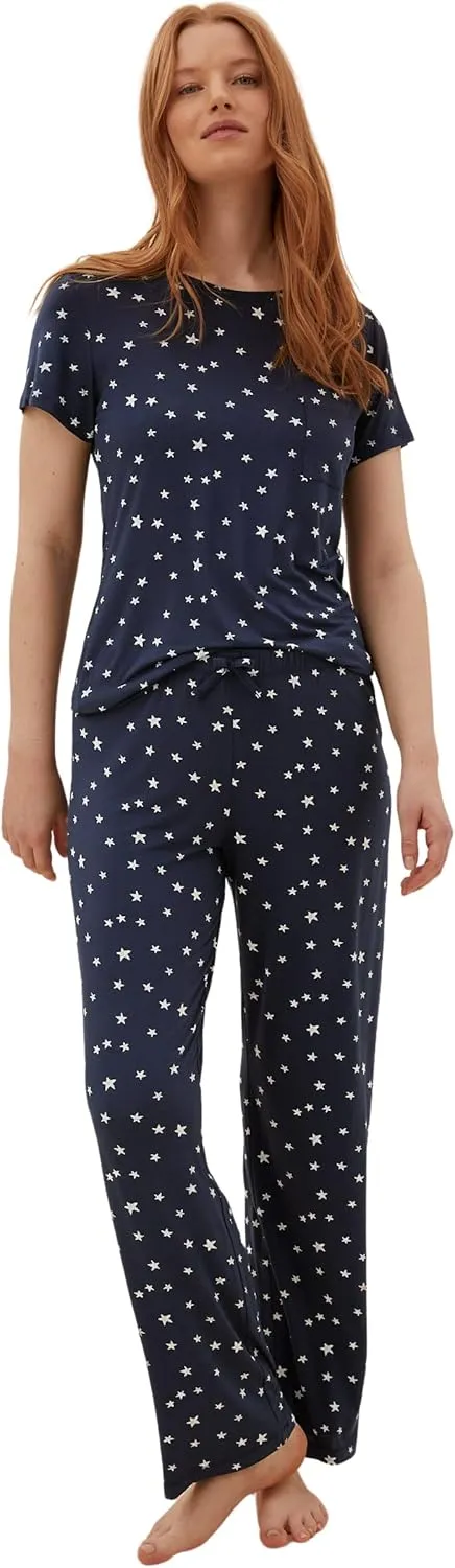 Marks & Spencer Women's Star Print Pajama Set