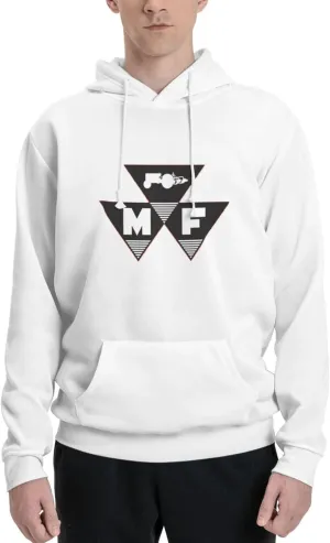 Massey Ferguson Winter Casual Hooded Sweatshirt Long Drawstring Pullover
