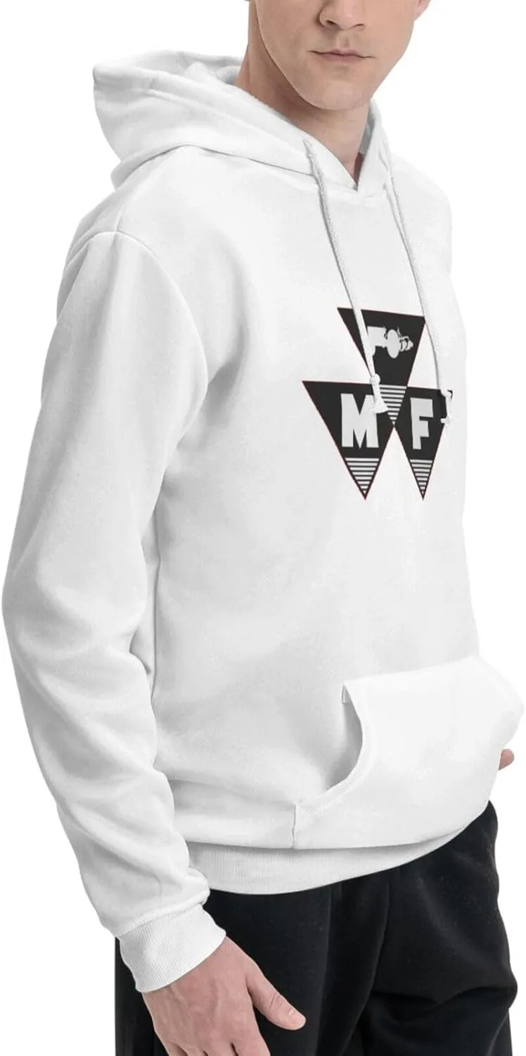 Massey Ferguson Winter Casual Hooded Sweatshirt Long Drawstring Pullover