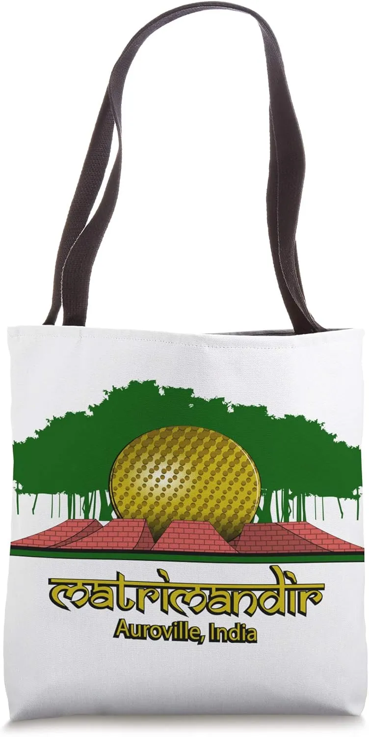 MATRIMANDIR of Auroville, India - Spiritual Edifice & Banyan Tote Bag