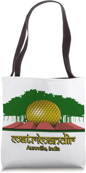 MATRIMANDIR of Auroville, India - Spiritual Edifice & Banyan Tote Bag