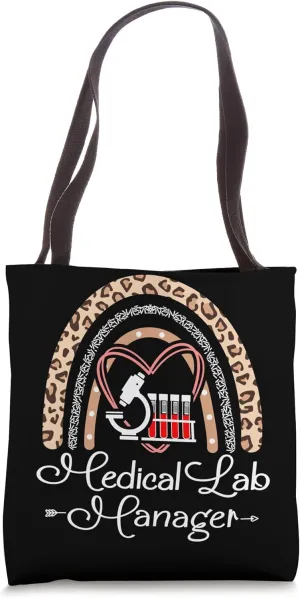 Medical Laboratory Manager Boho Rainbow Funny Lab Tech MLA Tote Bag