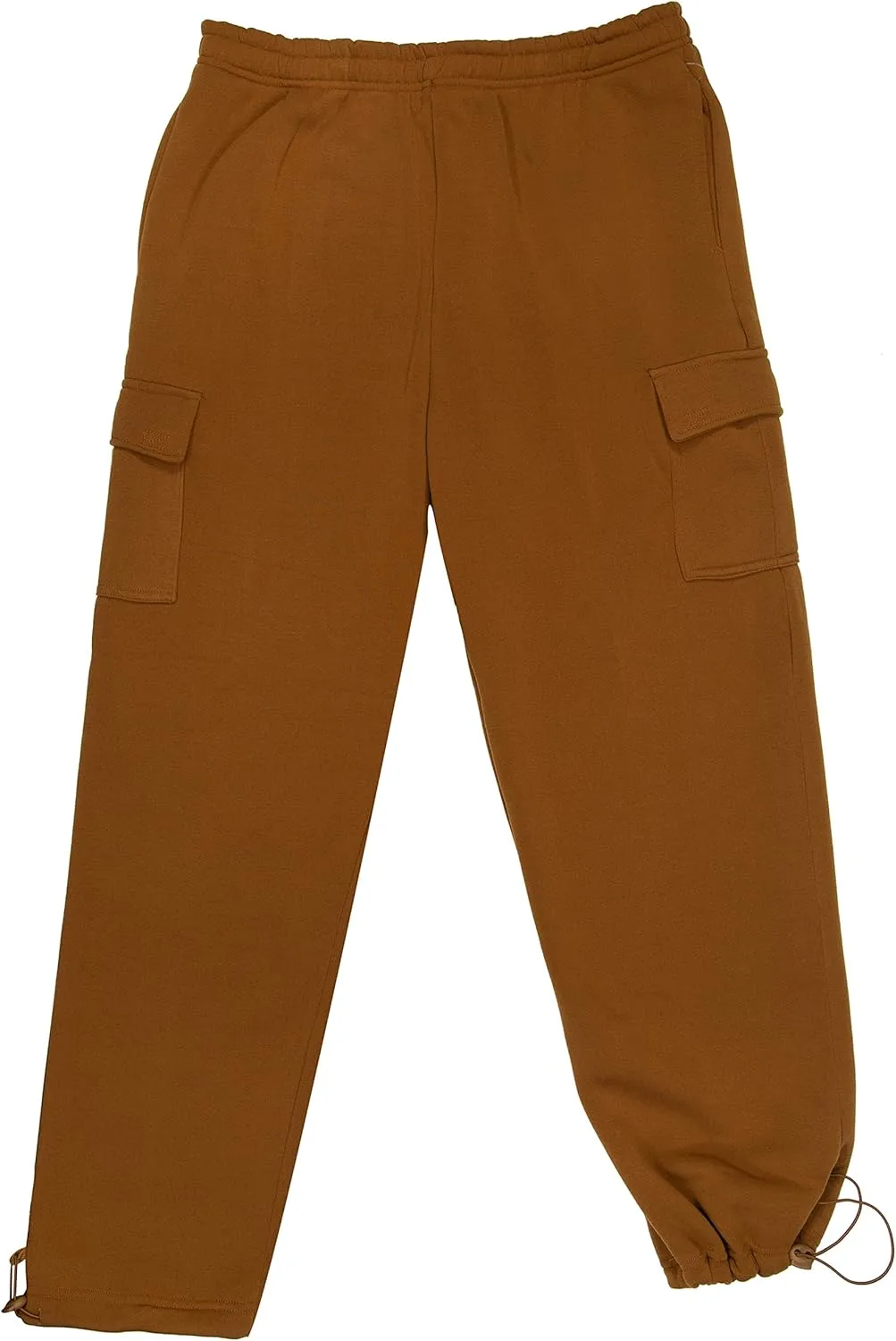 Men's Fleece Cargo Pants- Heavy Fleece Sweatpants with Cargo Pockets