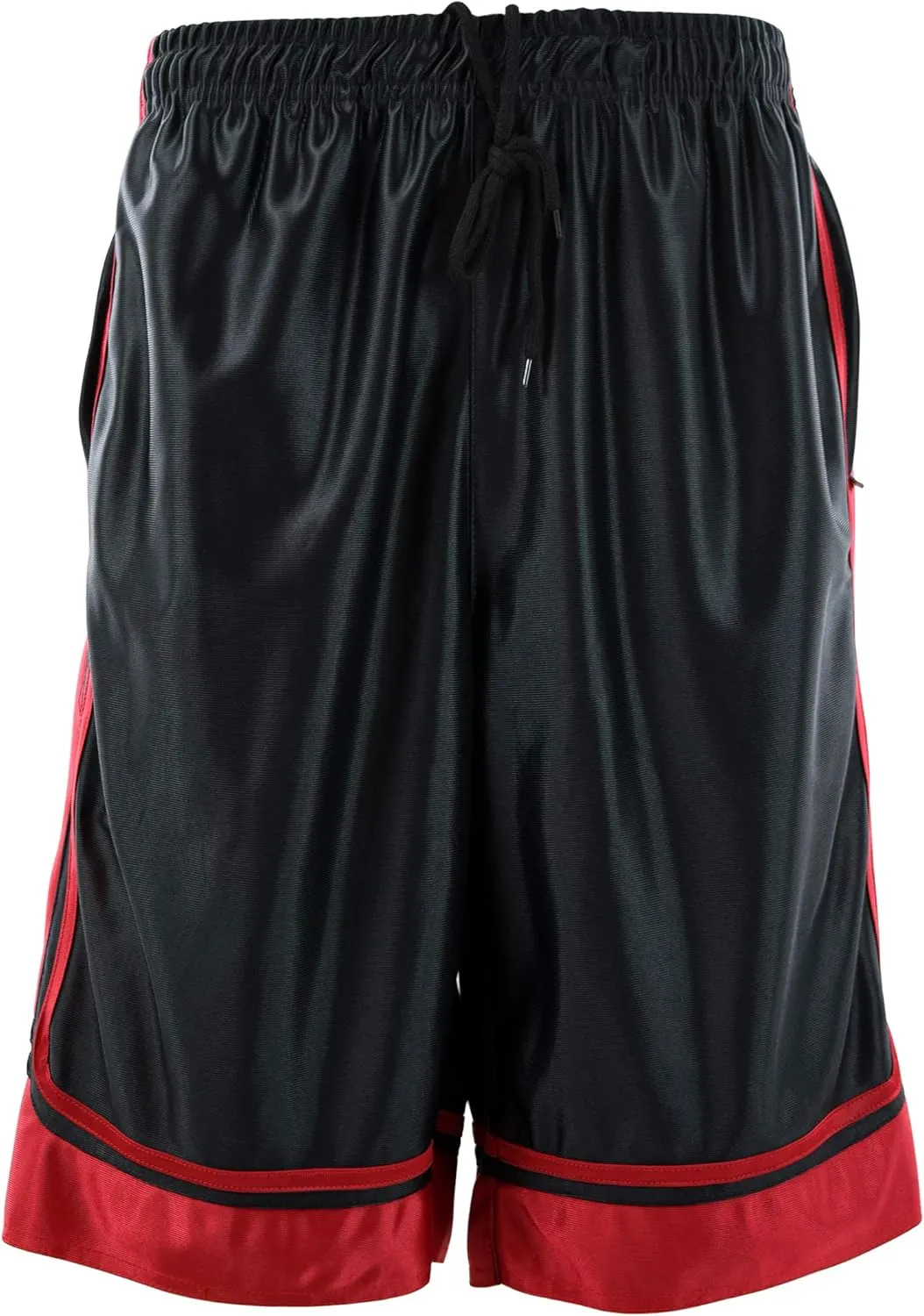 Mens Gym Training Basketball Shorts with Zippered Pockets