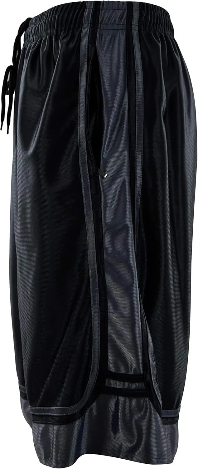 Mens Gym Training Basketball Shorts with Zippered Pockets