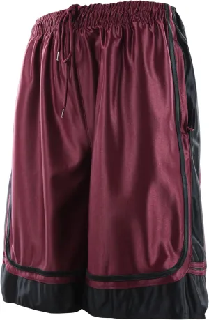 Mens Gym Training Basketball Shorts with Zippered Pockets
