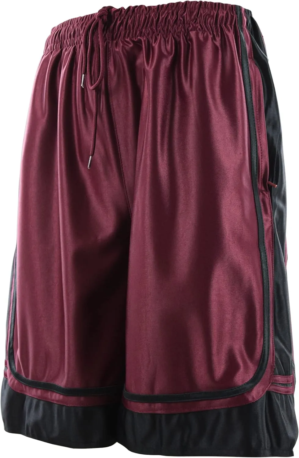 Mens Gym Training Basketball Shorts with Zippered Pockets