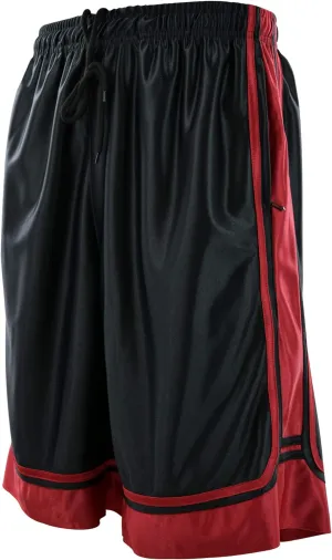 Mens Gym Training Basketball Shorts with Zippered Pockets