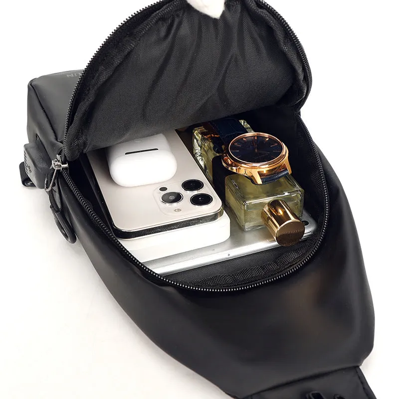 Men's Large Capacity Fashion Simple Trend Men's Chest Bags