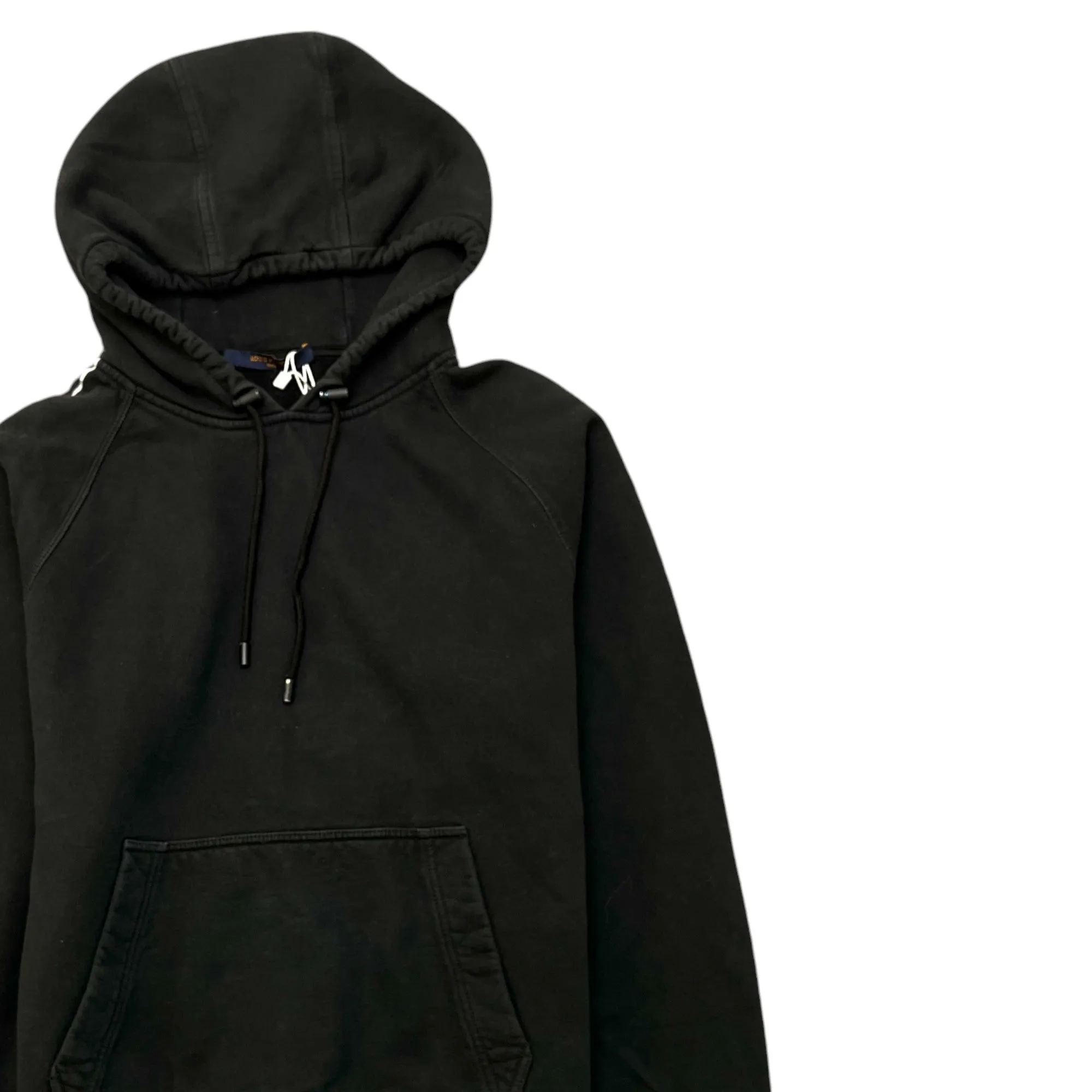 Men's Reflective Sleeve Logo Hoodie Black Size M