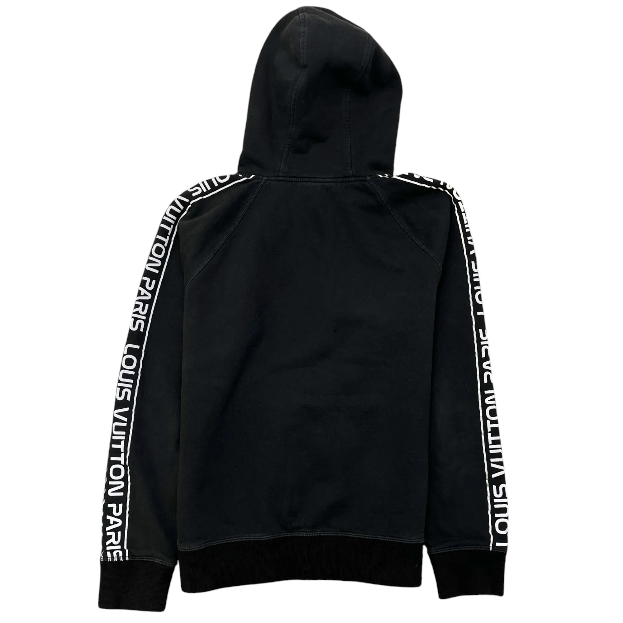 Men's Reflective Sleeve Logo Hoodie Black Size M