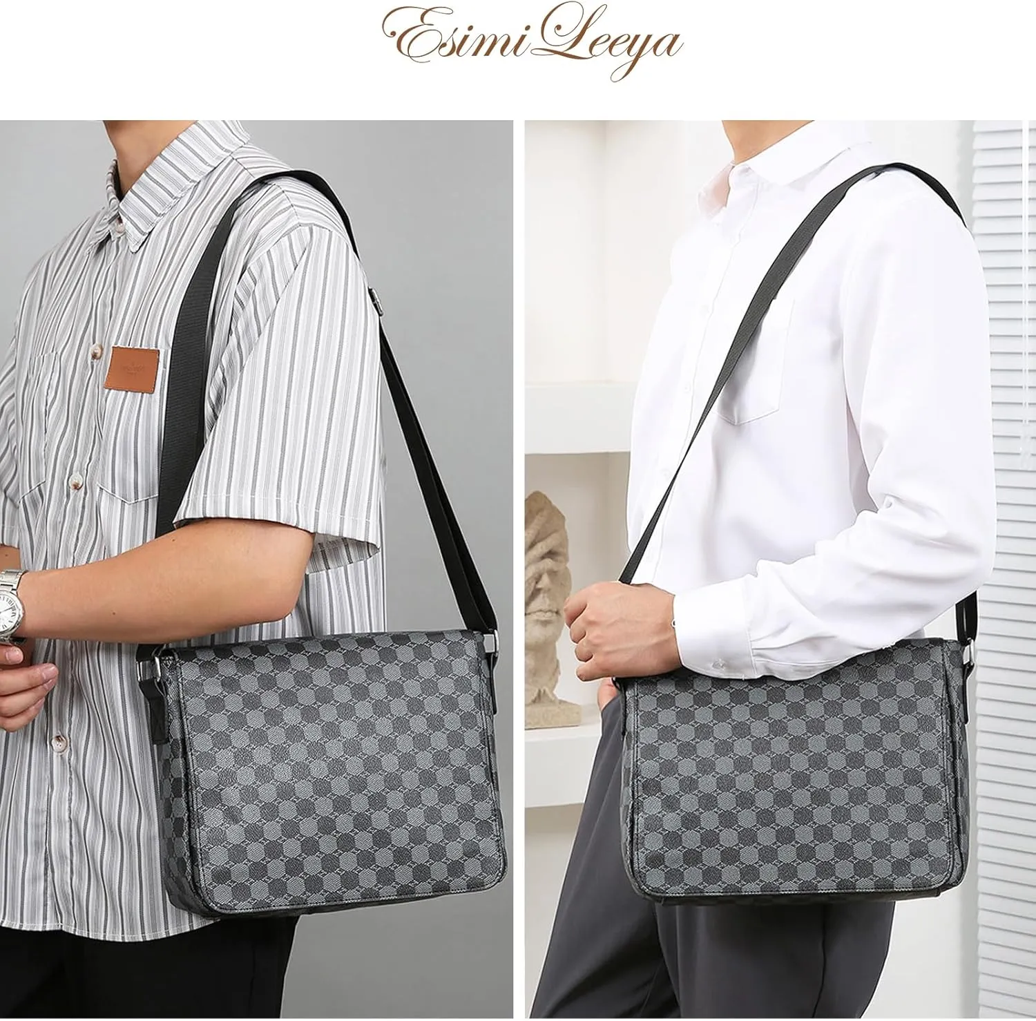Men's Shoulder Bag Leather Waterproof Anti-Scratch Crossbody Bag for Men Men's Bag Mssenger Bags