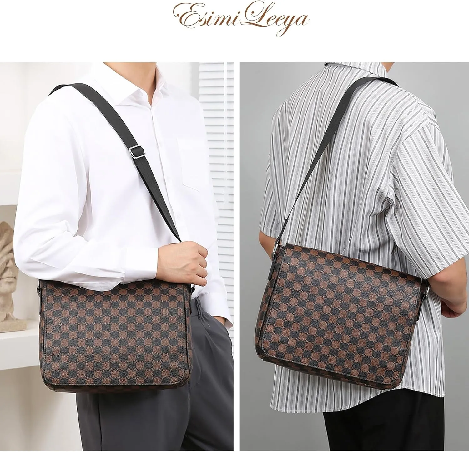 Men's Shoulder Bag Leather Waterproof Anti-Scratch Crossbody Bag for Men Men's Bag Mssenger Bags