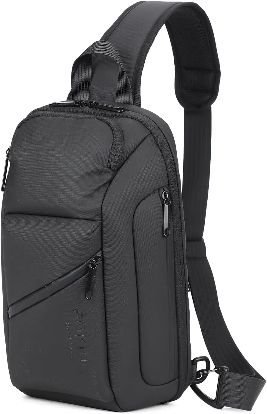 Mens Sling Bag for Men, Waterproof Mens Crossbody Bag, Casual Sling Backpack for Men and Women, Lightweight Shoulder Bags Crossbody for Men