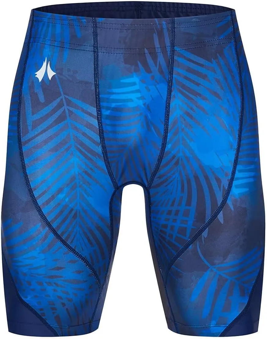 Men's Swim Jammers, Athletic Training Endurance Swimming Swimsuit Jammer Racing Competition Swimwear