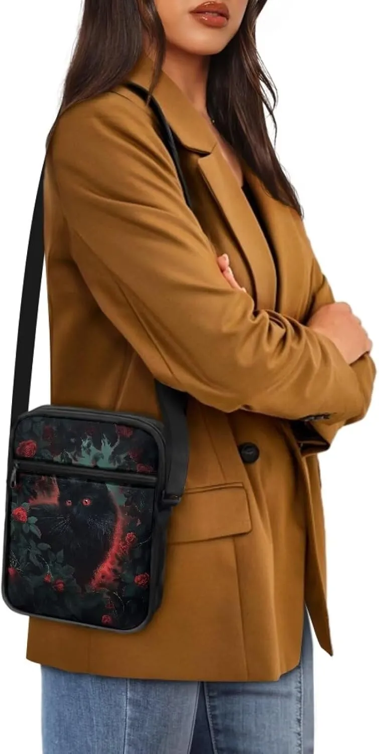 Messenger Bag for Women, Waterproof Crossbody Shoulder Bag for Men, Lightweight Sling Chest Bag