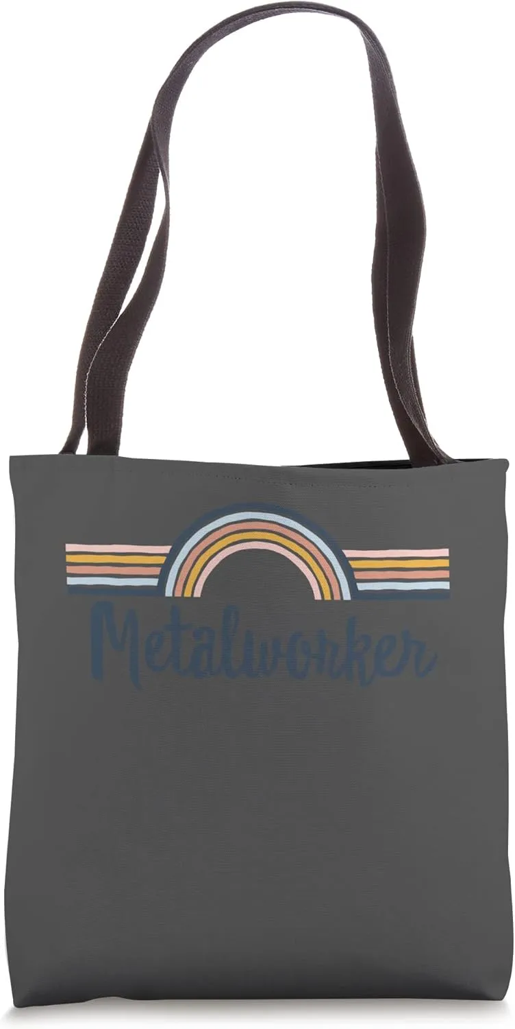 Metalworker boho Rainbow, Cool Matching Metalworker Team Tote Bag
