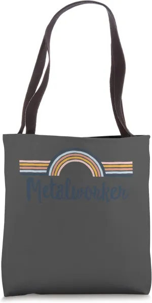 Metalworker boho Rainbow, Cool Matching Metalworker Team Tote Bag