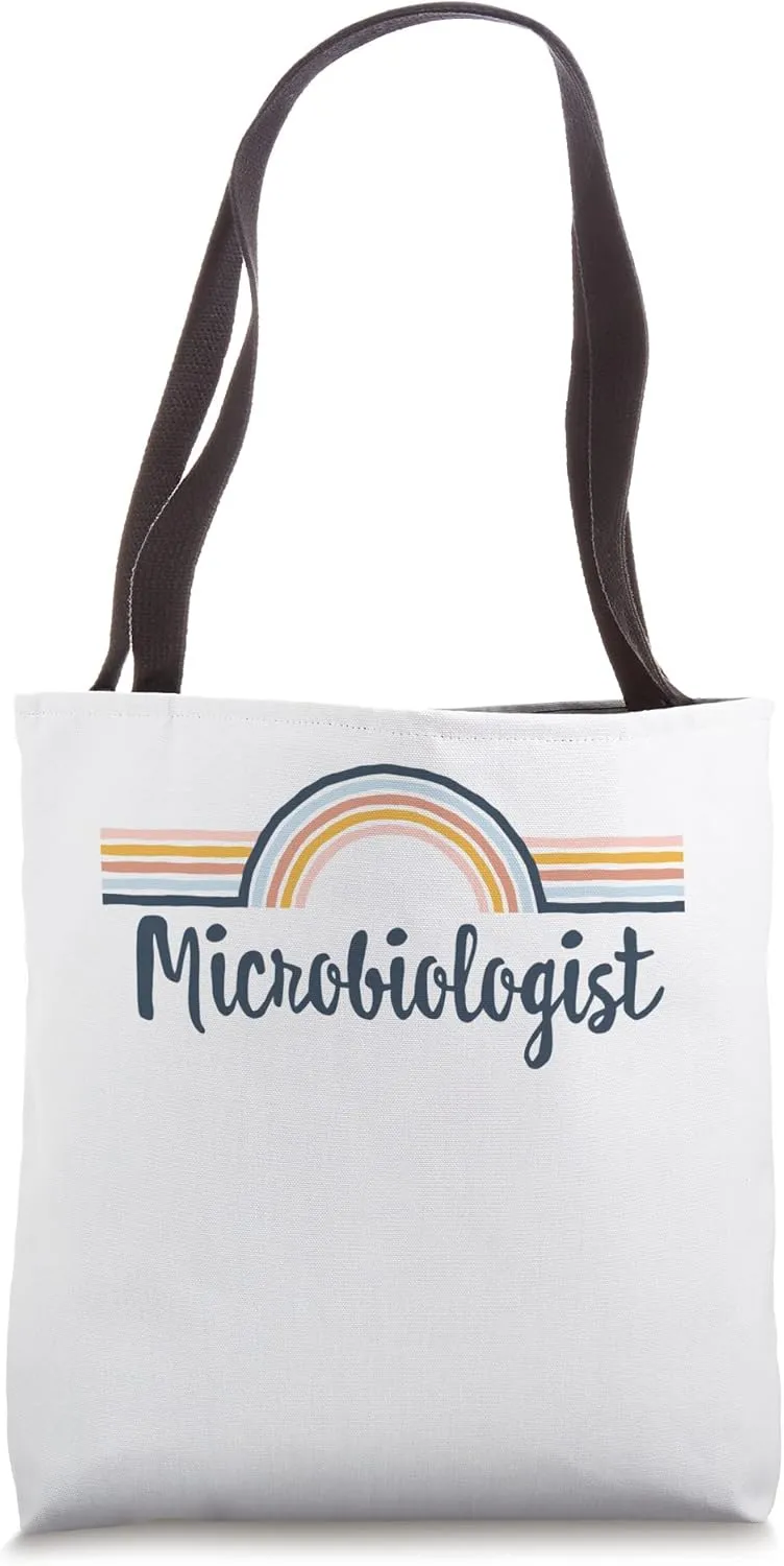 Microbiologist boho Rainbow, Cool Matching Microbiologist Tote Bag