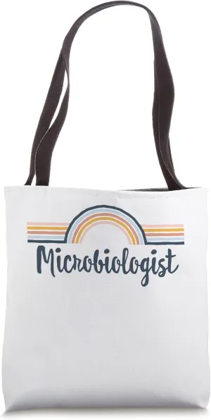 Microbiologist boho Rainbow, Cool Matching Microbiologist Tote Bag
