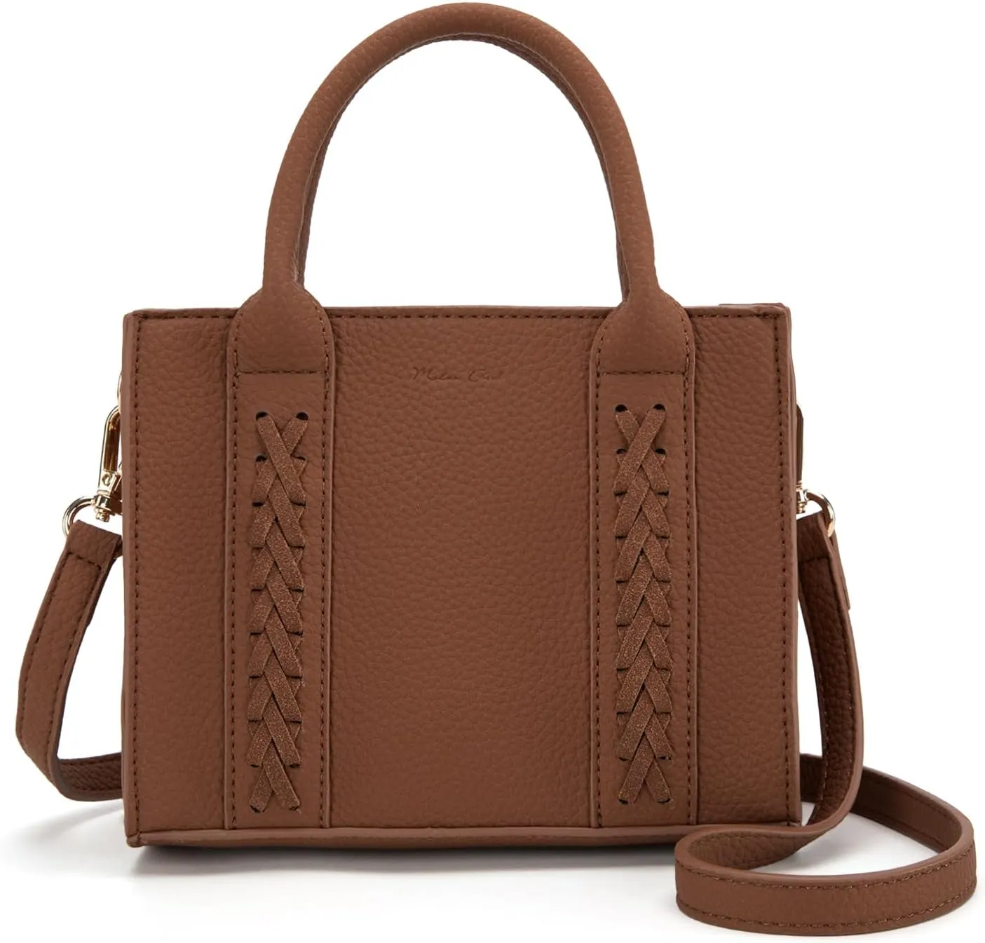 Milan Chiva Mini Satchel Purse for Women Cute Small Handbag Elegant Top Handle Purse with Adjustable Strap