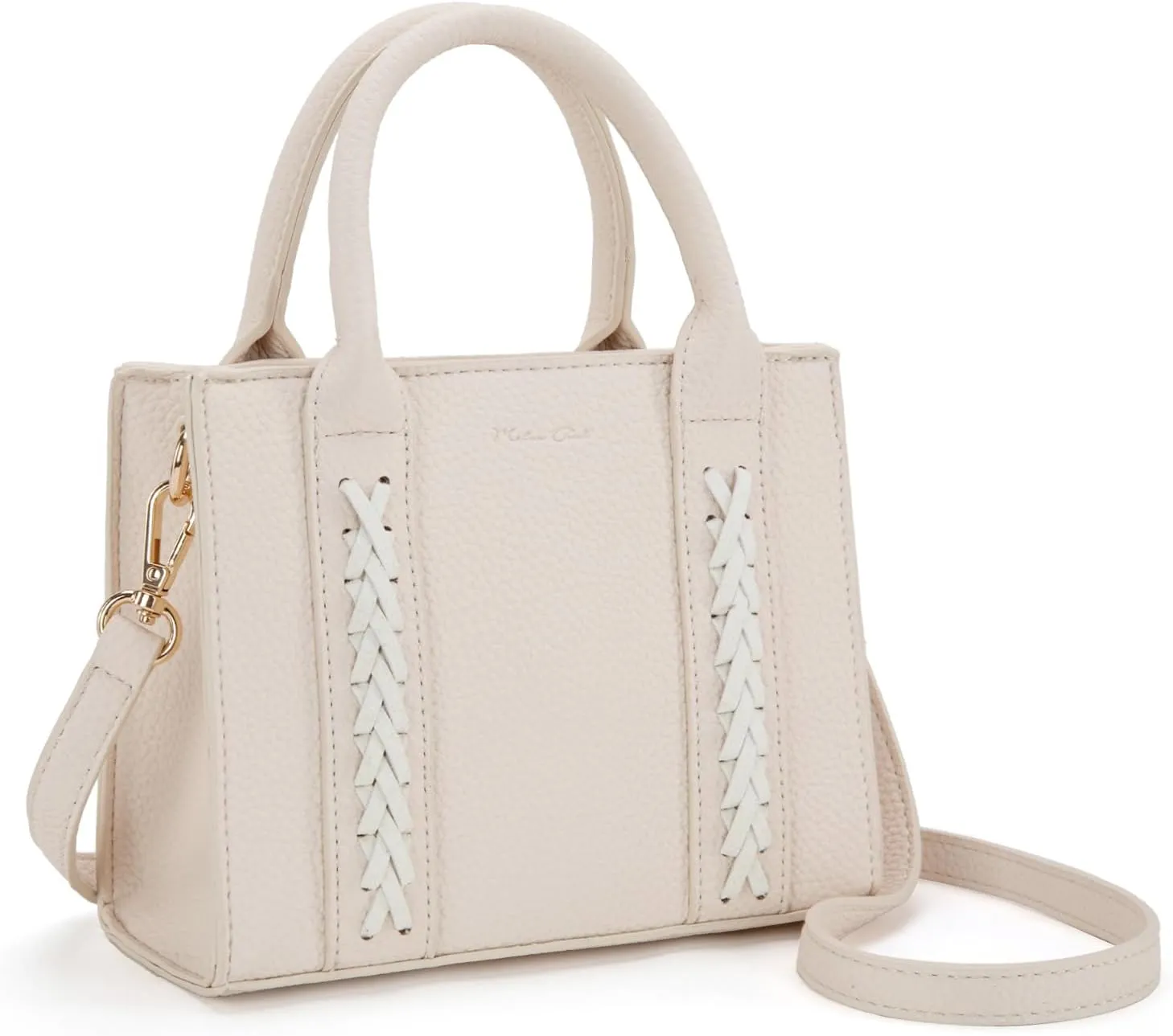 Milan Chiva Mini Satchel Purse for Women Cute Small Handbag Elegant Top Handle Purse with Adjustable Strap