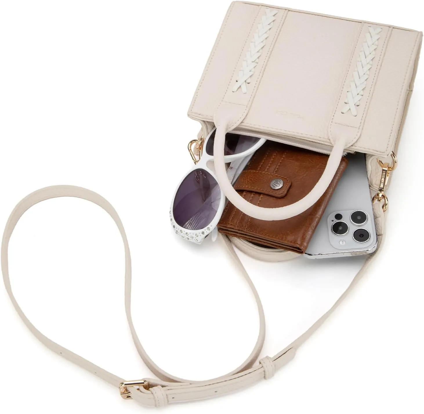 Milan Chiva Mini Satchel Purse for Women Cute Small Handbag Elegant Top Handle Purse with Adjustable Strap