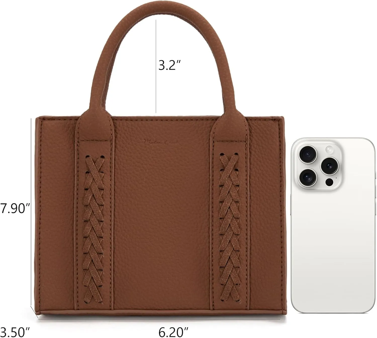 Milan Chiva Mini Satchel Purse for Women Cute Small Handbag Elegant Top Handle Purse with Adjustable Strap