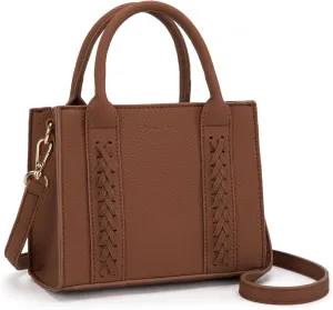 Milan Chiva Mini Satchel Purse for Women Cute Small Handbag Elegant Top Handle Purse with Adjustable Strap