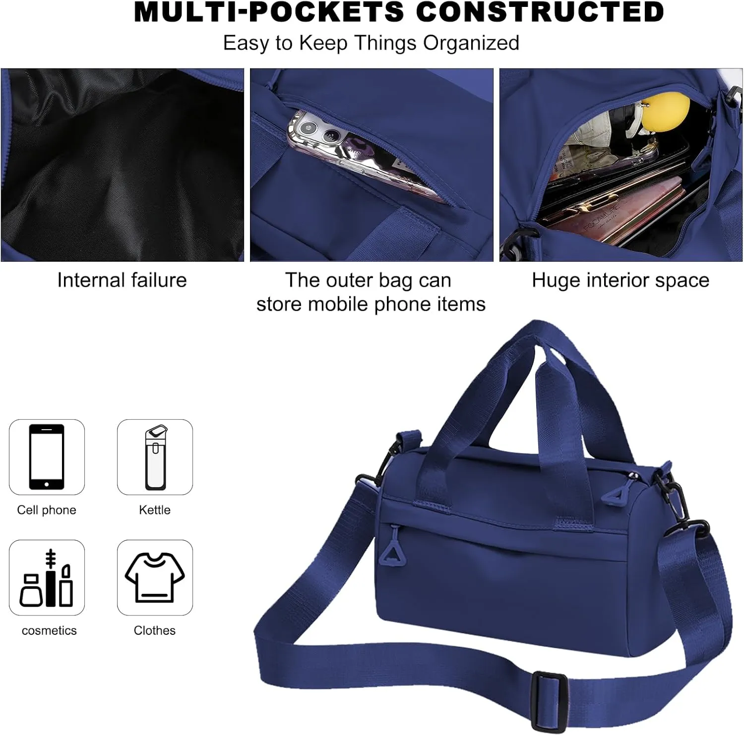 Mini Gym Bag Waterproof Gym Tote Bag Portable Fitness Shoulder Bag for Sports Travel