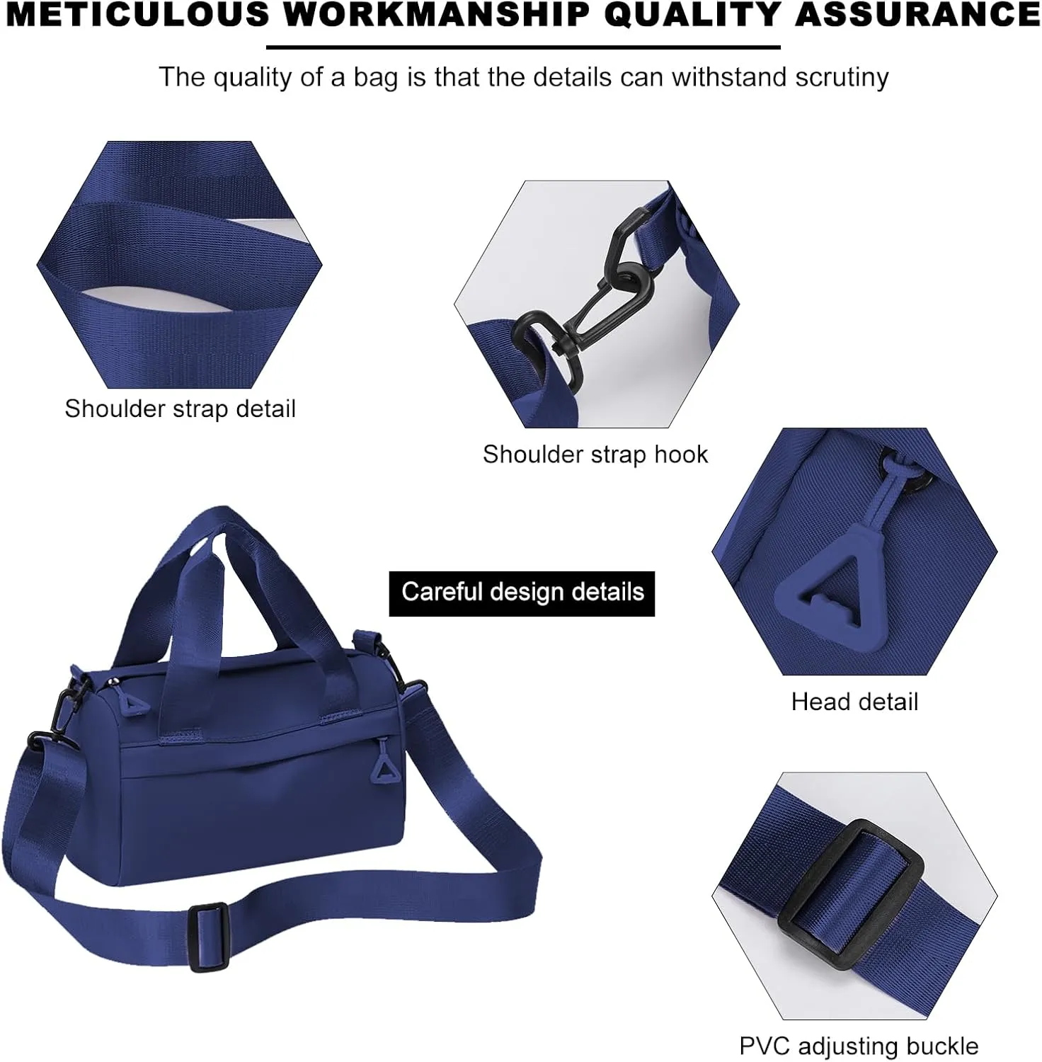 Mini Gym Bag Waterproof Gym Tote Bag Portable Fitness Shoulder Bag for Sports Travel