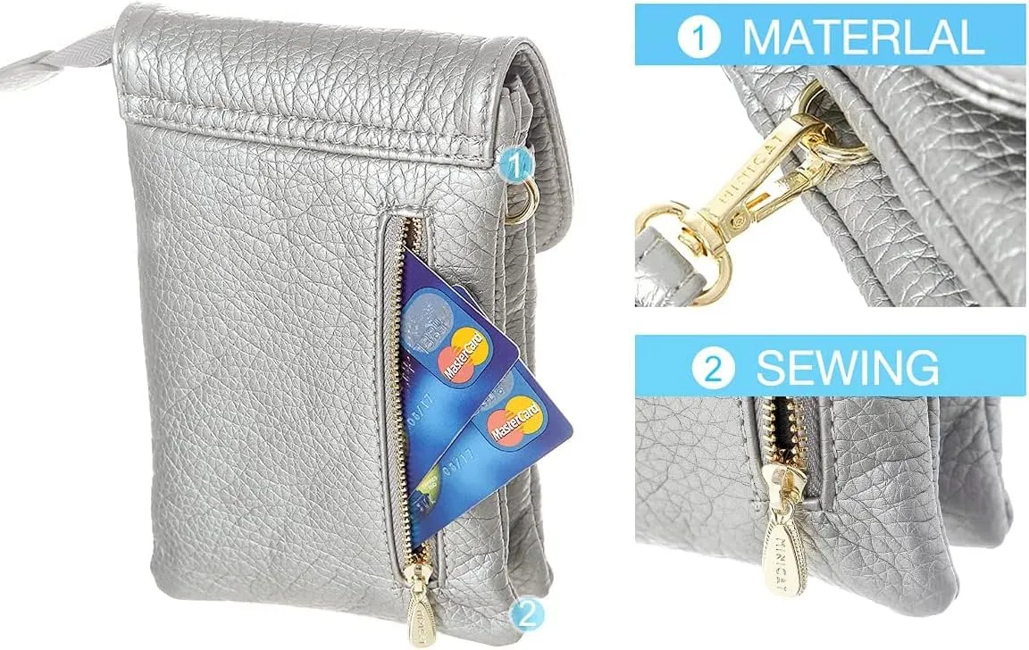 MINICAT Roomy Pockets Small Crossbody Bags Cell Phone Wallet Purses for Women