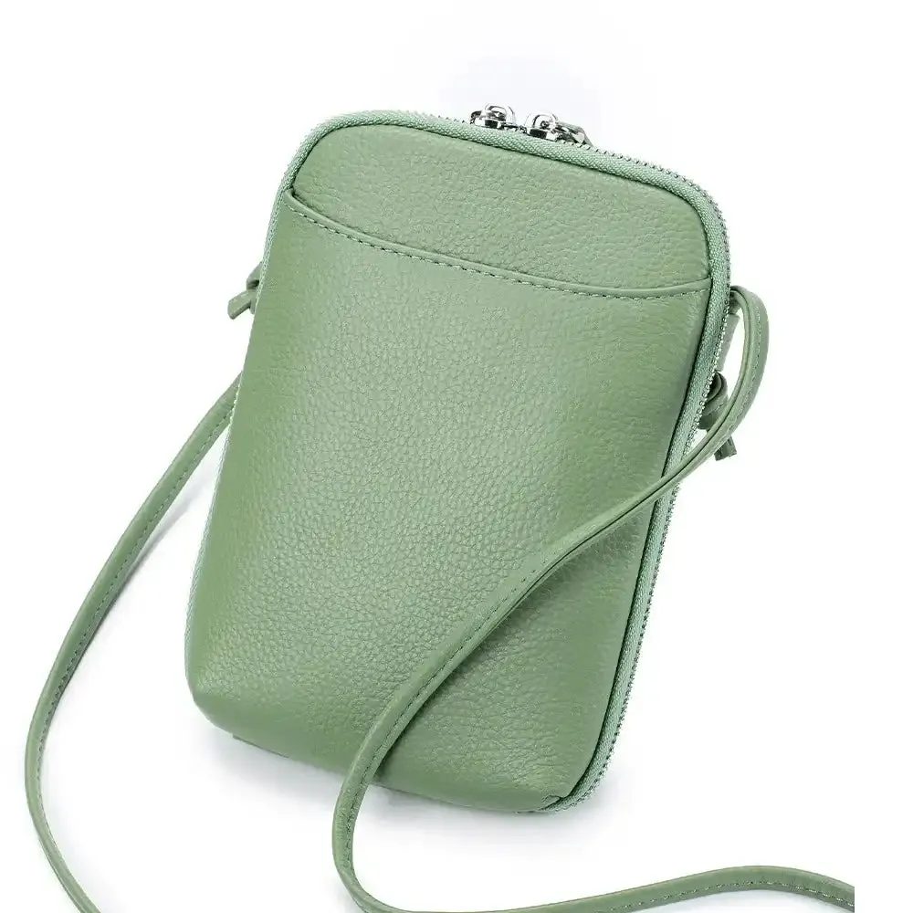 Minimalist Genuine Leather Crossbody Bag