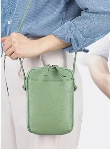 Minimalist Genuine Leather Crossbody Bag