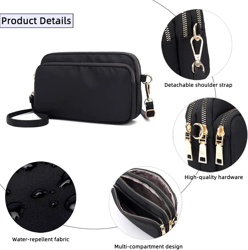 MINTEGRA Crossbody Bag for Women, Lightweight Purses Nylon Small Shoulder Bag Satchel