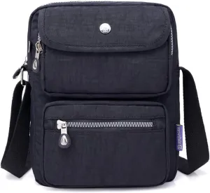MINTEGRA Crossbody Bag for Women Multi Pockets Shoulder Messenger Purse Nylon Waterproof Cosmetic Bag