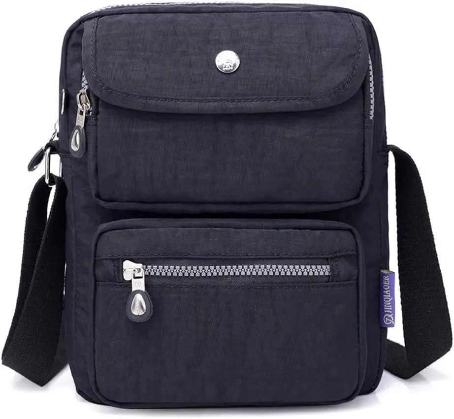 MINTEGRA Crossbody Bag for Women Multi Pockets Shoulder Messenger Purse Nylon Waterproof Cosmetic Bag