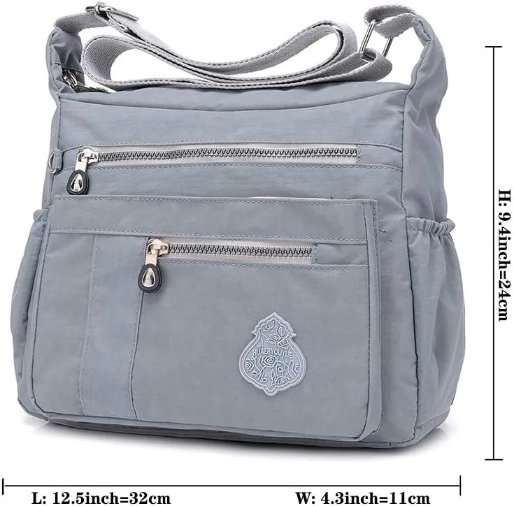 MINTEGRA Crossbody Bag for Women Nylon Waterproof Shoulder Purse Messenger Bag Lightweight Pocketbooks