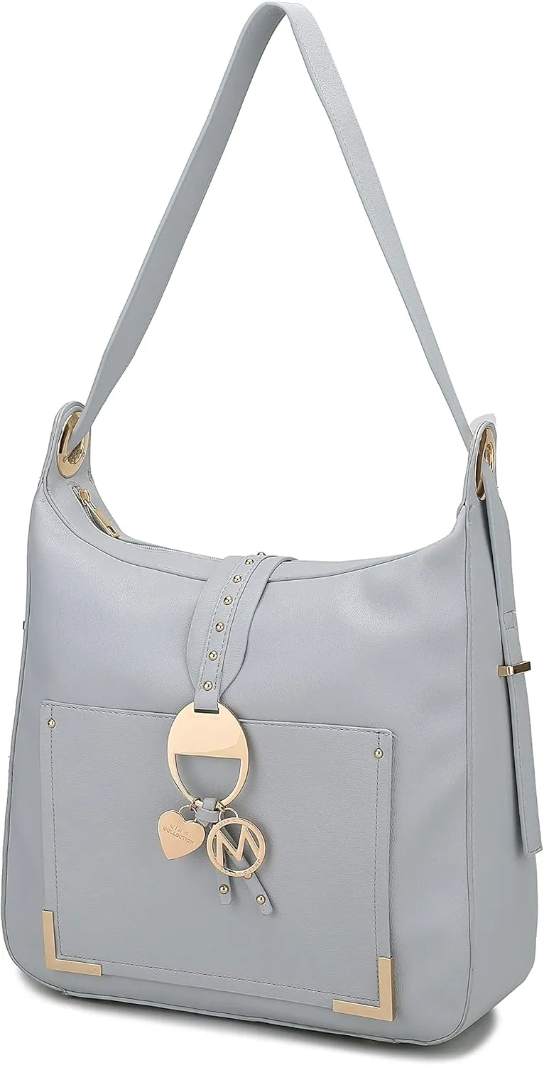 MKF Hobo Bag for Women – PU Leather Shoulder Purse Pocketbook Fashion – Top Handle Multi Pocket Handbag