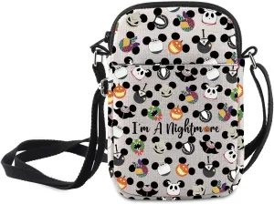 MNIGIU Horror Movie Lover Gift Horror Theme Crossbody Bag Halloween Nightmare Shoulder Bag Cartoon Skeleton Gift
