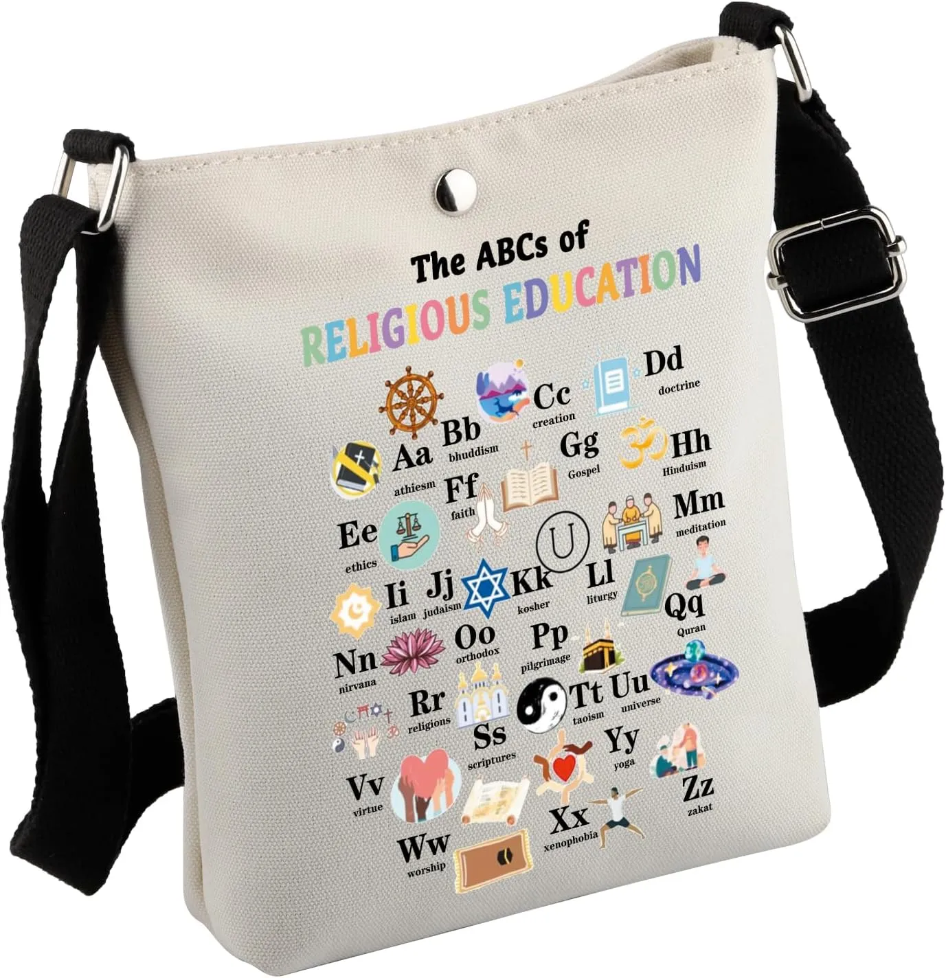 MNIGIU Religious Education Crossbody Bag Sunday School Teacher Gift Religious Gift Christian Teacher Gift